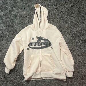 Black and cream 4TUNE hoodie